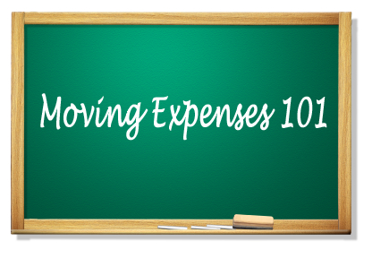 moving expenses chalkboard